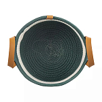 Корзина для хранения с ручками Interlacement Green  варинант исполнения - 1 | Loft Concept в Липецке