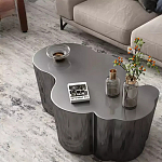 Дизайнерский журнальный стол зеркальный волнистой формы Gytep варинант исполнения - 3 | Loft Concept в Липецке