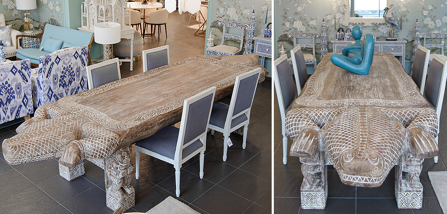 Большой обеденный стол Crocodile dining table ручная работа Большой обеденный стол Crocodile dining table ручная работа - Loft-Concept в Липецке