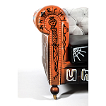 Диван Честерфильд граффити graffiti Orange Sofa натуральная кожа варинант исполнения - 6 | Loft Concept в Липецке