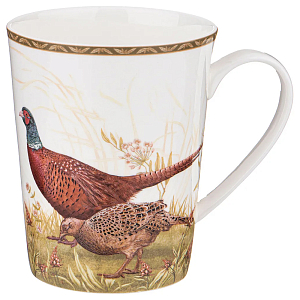 Кружка из фарфора с изображением фазанов 480 мл Hunting Porcelain Collection