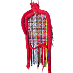 Настенный ковер разноцветный из одежды Heart варинант исполнения - 2 | Loft Concept в Липецке