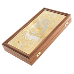 Нарды настольные из натурального камня лазурит и долерит Backgammon from Stone варинант исполнения - 6 | Loft Concept в Липецке