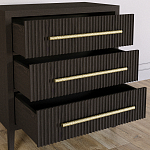 Комод Primo с 3 выдвижными ящиками Темный орех варинант исполнения - 6 | Loft Concept в Липецке