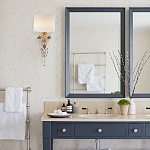 Бра с цветочным основанием и тканевым абажуром Tugella Flower Lamp варинант исполнения - 3 | Loft Concept в Липецке