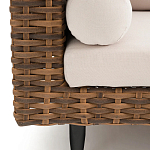 Трехместный садовый диван из плетеного пластика Matteo варинант исполнения - 4 | Loft Concept в Липецке