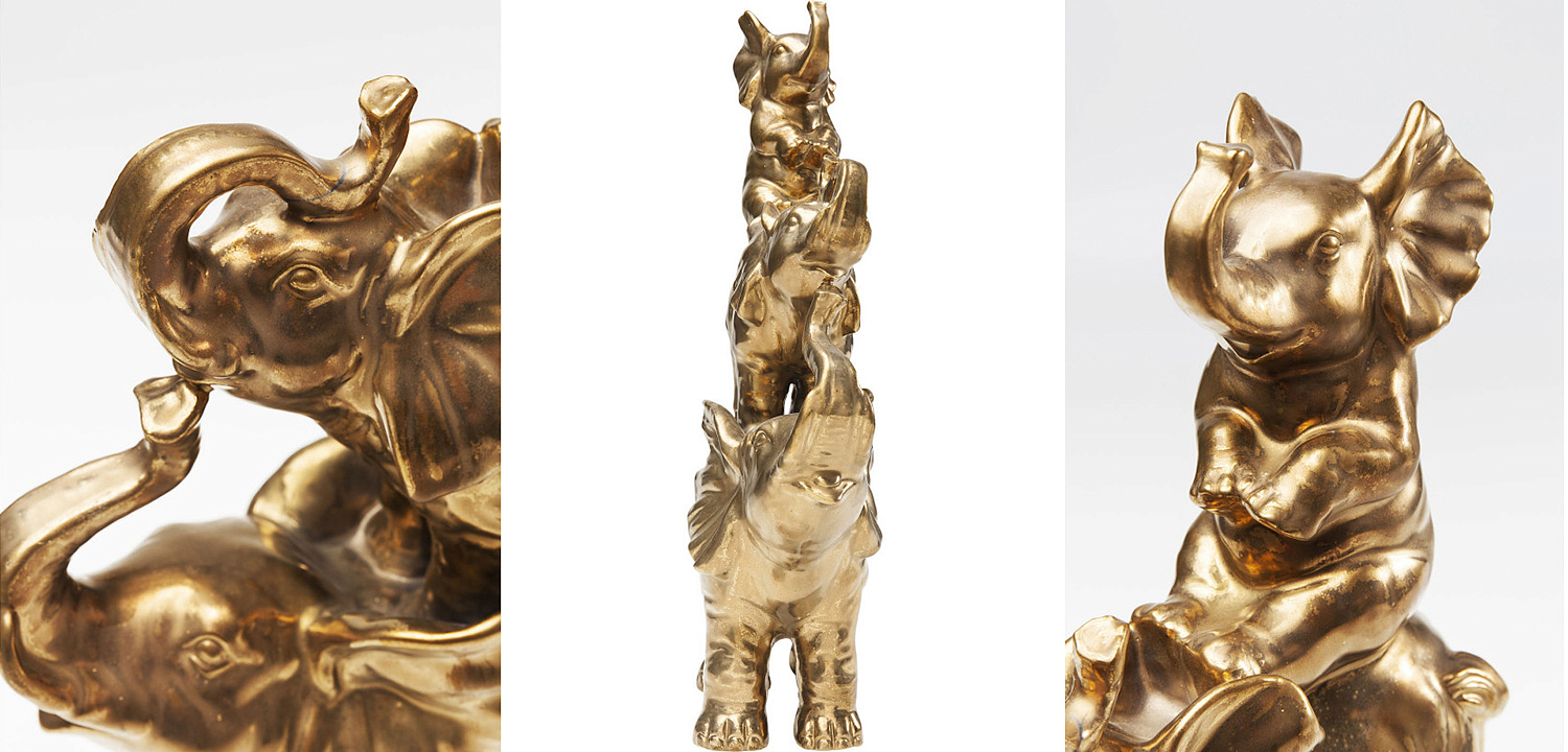 Статуэтка Family of Golden Elephants Статуэтка Family of Golden Elephants - Loft-Concept в Липецке