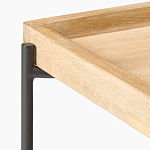 Журнальный стол с прямоугольной деревянной столешницей Urban Style Space варинант исполнения - 2 | Loft Concept в Липецке