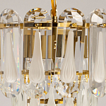 Люстра многоярусная с овальными прозрачными подвесками 28 см Harmonica варинант исполнения - 6 | Loft Concept в Липецке