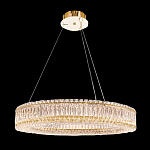 Люстра подвесная круглая из прозрачного хрусталя с золотым корпусом Selfsufficient варинант исполнения - 9 | Loft Concept в Липецке