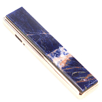 Зажигалка электронная с накладкой из натурального камня Содалит и с USB проводом для зарядки Stone Lighters варинант исполнения - 1 | Loft Concept в Липецке