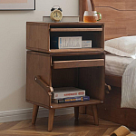 Тумбочка прикроватная деревянная Робот Robot Desk варинант исполнения - 2 | Loft Concept в Липецке