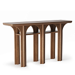 Консоль деревянная с арочным основанием Arch Passage варинант исполнения - 1 | Loft Concept в Липецке