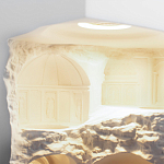 Встраиваемый в стену гипсовый светильник под покраску в античном стиле Antiquity Athena варинант исполнения - 11 | Loft Concept в Липецке