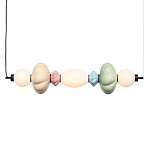 Подвесной светильник линейный с керамическими элементами 24W LED Fragrant Light варинант исполнения - 2 | Loft Concept в Липецке