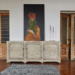 Комод в винтажном стиле с 3-мя дверцами Cardenas Chest of Drawers Vintage Beige варинант исполнения - 2 | Loft Concept в Липецке