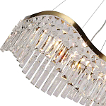 Люстра подвесная волнистой формы с хрустальными подвесками Ludivine Lighting варинант исполнения - 3 | Loft Concept в Липецке