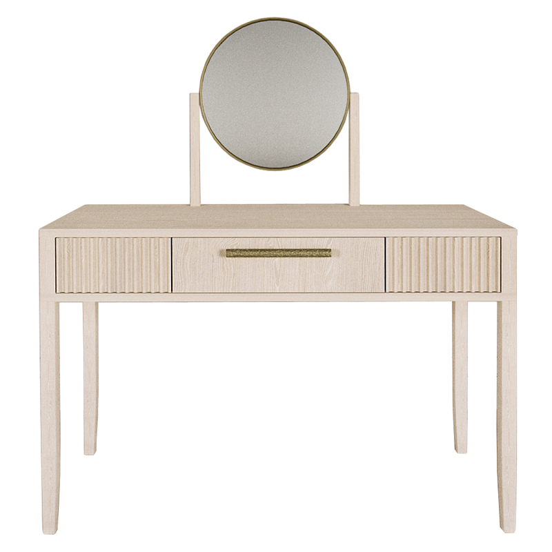 Туалетный Стол с зеркалом Primo Светлый дуб Древесина Золотой в Липецке | Loft Concept 