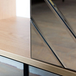 Шкаф с 2-мя зеркальными дверцами Serena Mirror Cabinet варинант исполнения - 4 | Loft Concept в Липецке