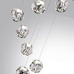 Люстра каскадня с 12-ю прозрачными шарообразными плафонами Bubbles Bocci варинант исполнения - 3 | Loft Concept в Липецке