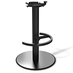 Барный стул вращающийся со спинкой Бежевый Велюр Vendramin Chair варинант исполнения - 4 | Loft Concept в Липецке