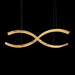 Люстра волнистой формы с фактурным хрустальным плафоном Light Delight варинант исполнения - 1 | Loft Concept в Липецке