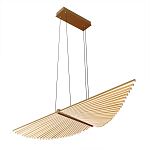 Люстра в виде распахнутых крыльев из тонких металлических планок Flight of Freedom варинант исполнения - 3 | Loft Concept в Липецке