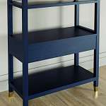 Стеллаж Elsa Dreams Blue со стеклянными полками и ящиком варинант исполнения - 6 | Loft Concept в Липецке