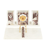 Настольный письменный набор из мрамора и креноида с гербом России Marble Accessory варинант исполнения - 1 | Loft Concept в Липецке