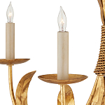 Люстра золотая с декором в виде перьев Bunch of Feathers варинант исполнения - 1 | Loft Concept в Липецке