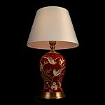 Настольная лампа бордовая с изображением птиц Slip Away варинант исполнения - 4 | Loft Concept в Липецке