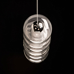 Люстра линейная с 6-ю прозрачными стеклянными плафонами округлой формы HANDLE GRAPE варинант исполнения - 7 | Loft Concept в Липецке