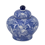 Ваза с крышкой в китайском стиле Гранатовое дерево Blooming Pomegranate варинант исполнения - 7 | Loft Concept в Липецке