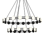 Люстра двухъярусная с круглыми светодиодными источниками света Maxine Light варинант исполнения - 2 | Loft Concept в Липецке