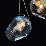 Люстра каскадная с 9-ю разноцветными стеклянными плафонами Kaleido варинант исполнения - 6 | Loft Concept в Липецке