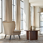 Кресло с декором бахрома Linen Fringe Chair Beige варинант исполнения - 8 | Loft Concept в Липецке