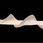 Люстра горизонтальная с волнистым белым плафоном Golden Swirl варинант исполнения - 6 | Loft Concept в Липецке