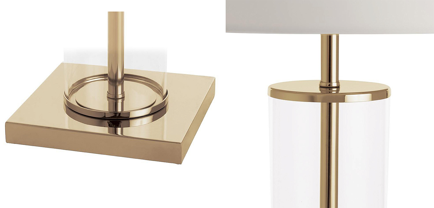 Настольная лампа Ticiana Glass Tube Table lamp gold Настольная лампа Ticiana Glass Tube Table lamp gold - Loft-Concept в Липецке
