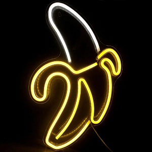 Неоновая настенная лампа Banana Neon Wall Lamp