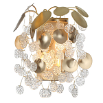 Бра с декоративными подвесками из прозрачного стекла в форме монеток FAIRYTREE Light варинант исполнения - 2 | Loft Concept в Липецке