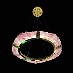 Люстра в форме кольца розовая Warm Pink Light варинант исполнения - 5 | Loft Concept в Липецке