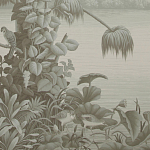 Обои ручная роспись Le Brésil Crystal Grey варинант исполнения - 2 | Loft Concept в Липецке