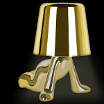 Настольная лампа фигурная цвета золото с гладким абажуром Высота 17 см Sophia варинант исполнения - 1 | Loft Concept в Липецке