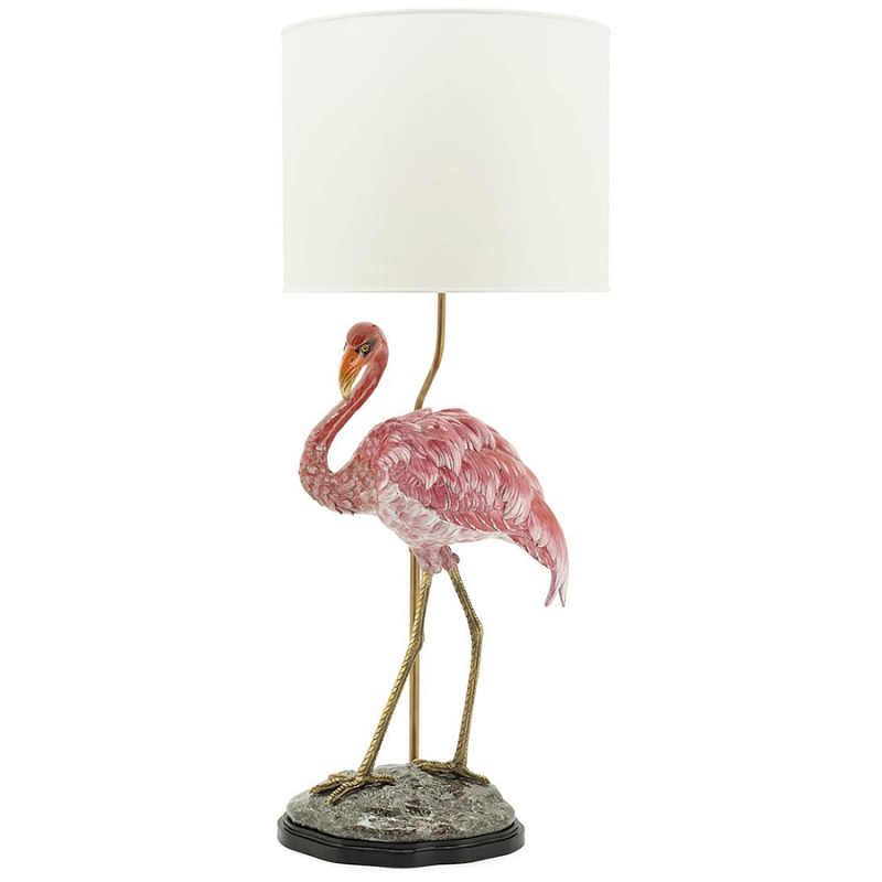 Настольная лампа ABHIKA LAMPTABLE FLAMINGO Розовый Золотой Настольная лампа ABHIKA LAMPTABLE FLAMINGO Розовый Золотой в Липецке | Loft Concept