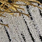 Люстра многоярусная с каркасом из металла и прозрачными подвесками FAIRYTREE Light варинант исполнения - 1 | Loft Concept в Липецке