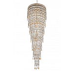 Люстра многоярусная каскадная с хрустальными подвесками Roul Crystal Light варинант исполнения - 6 | Loft Concept в Липецке