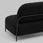 Двухместный диван черного цвета COLOR BLOCK варинант исполнения - 5 | Loft Concept в Липецке