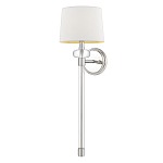 Бра с белым абажуром в форме конуса и прозрачным декоративным кольцом Quoizel варинант исполнения - 5 | Loft Concept в Липецке