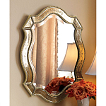 Зеркало настенное овальное в раме цвета шампань Mirror Splashes варинант исполнения - 1 | Loft Concept в Липецке