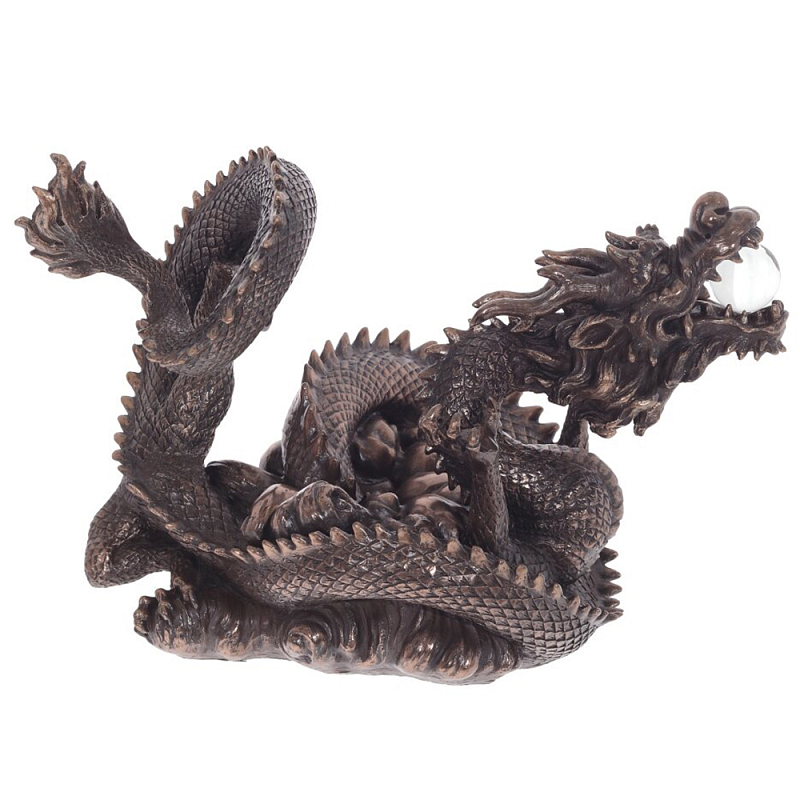 Декоративная статуэтка Дракон Fuzanglong Dragon Dark Bronze Statuette Темная бронза Прозрачный Декоративная статуэтка Дракон Fuzanglong Dragon Dark Bronze Statuette Темная бронза Прозрачный в Липецке | Loft Concept